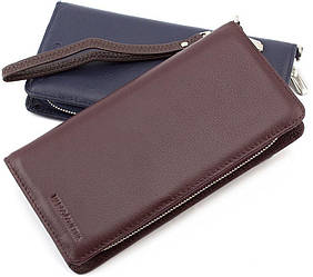 Шкіряний гаманець з ремінцем на руку на блискавці Marco Coverna (17857)