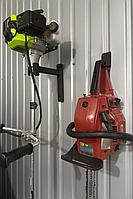 Комплект кронштейнів для мотокоси та бензопили, універсальні тримачі для садової техніки