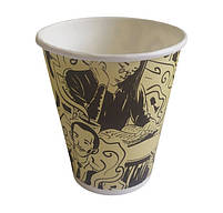 Паперові стаканчики краф одноразові для кави, чаю та інших гарячих напоїв 175 мл 50 шт, фото 3