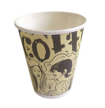 Паперові стаканчики одноразові для кави, чаю та інших напоїв 175 мл 50 шт