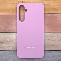 Чохол для Samsung S23 FE Silicone Case Full, бузковий, з мікрофіброю, Soft Touch