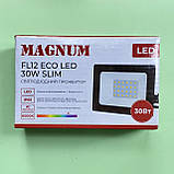 Прожектор світлодіодний MAGNUM FL12 Eco Led 30W Slim, фото 5