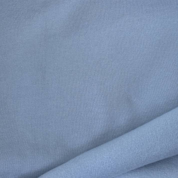 Двонитка тканина трикотажна з начосом преміум сіро-голубий