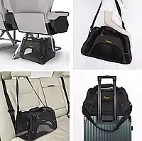 Сумка-переноска для тварин Purlov чорна