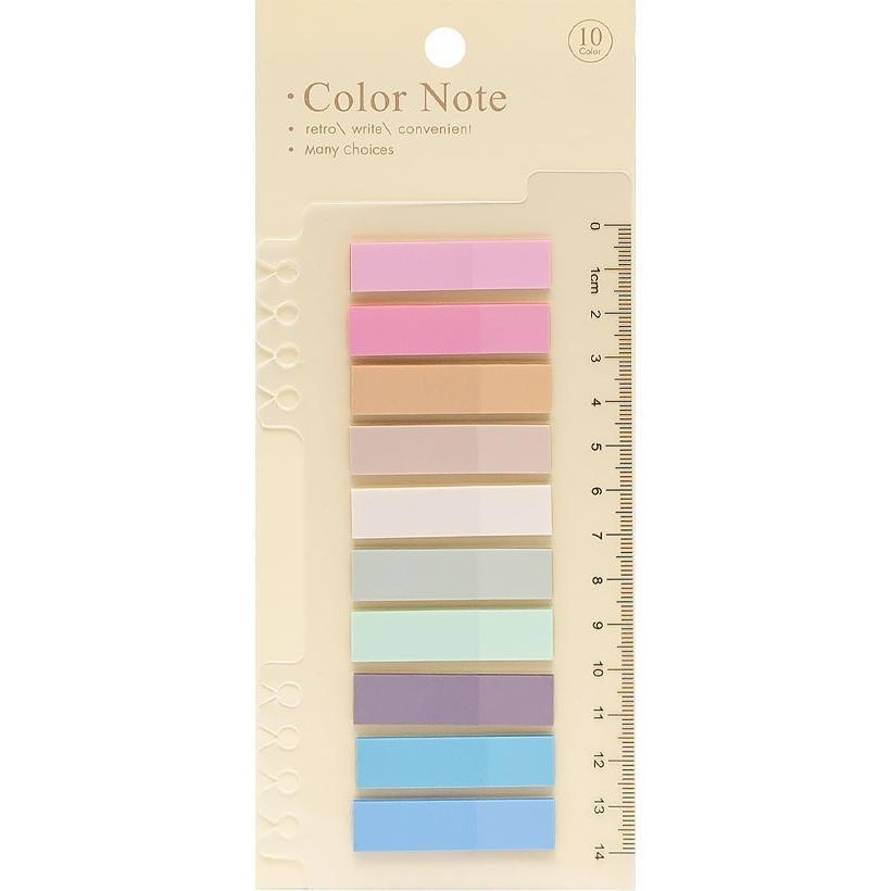 Стикери закладки пластикові 10 кольорів по 20 штук "stick Notes" Р80/2