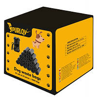 Гігієнічні пакети для тварин 1000 шт Purlov чорні + чохол