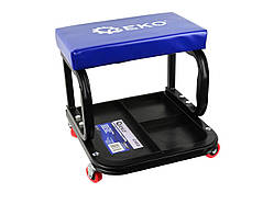 Стілець автослюсаря професійний з інструментальною полицею Geko