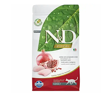 Беззерновий сухий корм Farmina N&D, для дорослих кішок із куркою з гранатом 1.5 кг