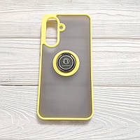 Чохол Armor Ring для Samsung Galaxy A36 5G / A366 протиударний з кільцем Жовтий