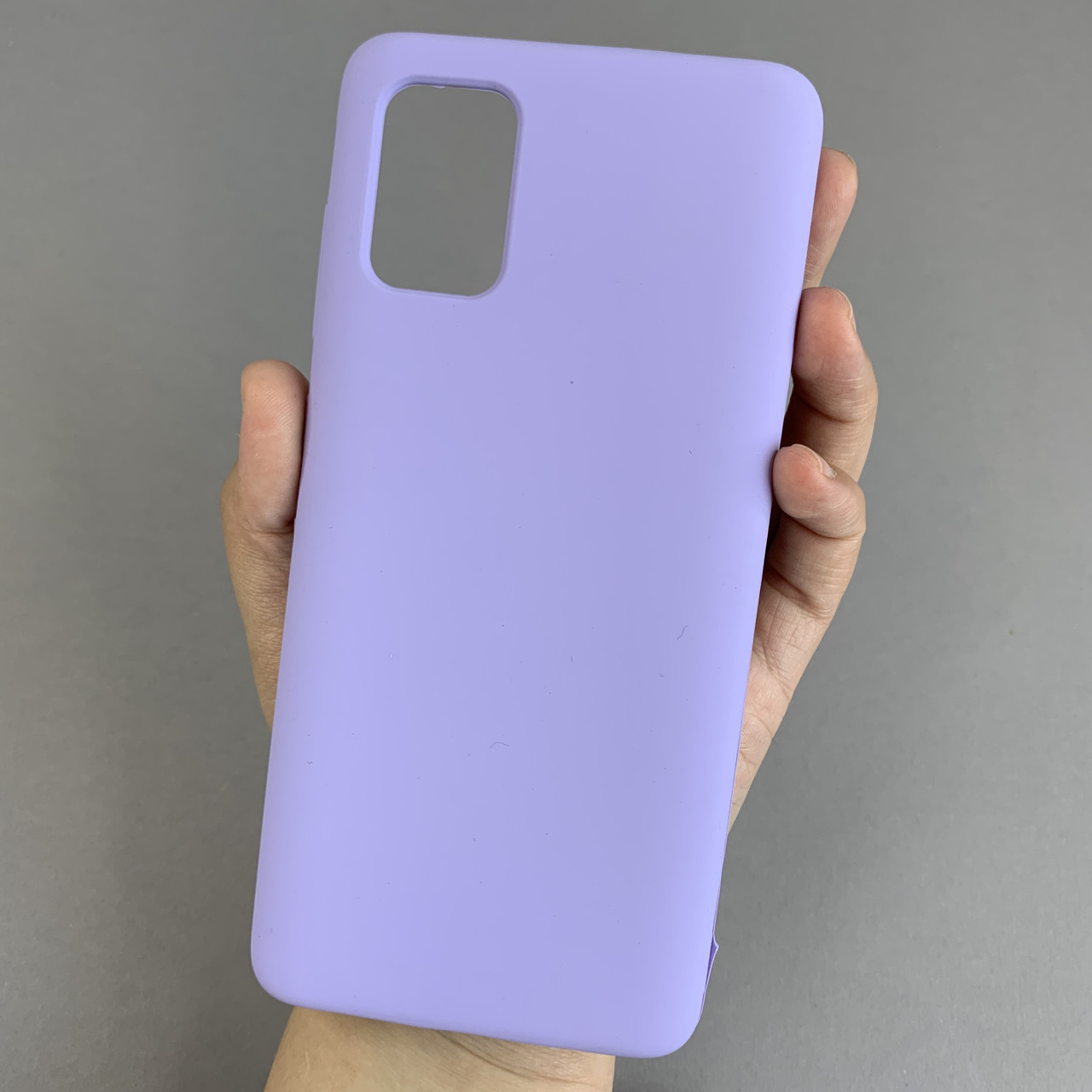 Чохол для Samsung Galaxy A71 силіконовий кейс чохол з мікрофіброю на телефон самсунг а71 бузковий r4e