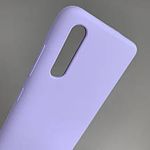Чохол для Samsung Galaxy A70 силіконовий кейс чохол з мікрофіброю на телефон самсунг а70 бузковий r4e, фото 4