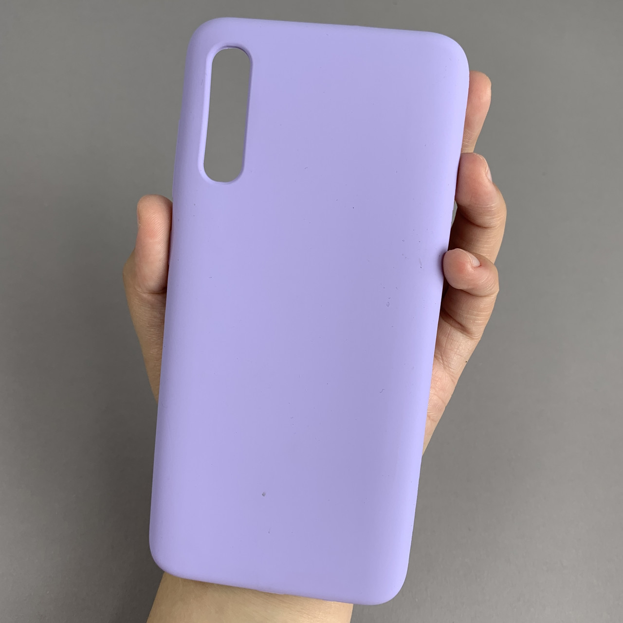 Чохол для Samsung Galaxy A70 силіконовий кейс чохол з мікрофіброю на телефон самсунг а70 бузковий r4e