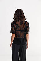 Жіноча футболка з мережива, фото 5