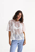 Жіноча футболка з мережива, фото 2
