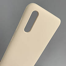 Чохол для Samsung Galaxy A50s силіконовий кейс чохол з мікрофіброю на самсунг а50с пудровий r4e, фото 3