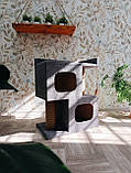 Будиночок кігтеточка з лежанкою для двох, трьох кішок 65 * 35 см, фото 3