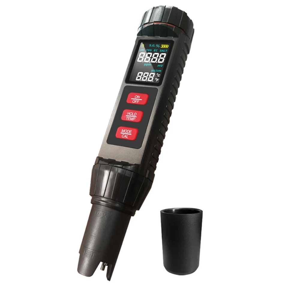 Покращений комбінований прилад 7 в 1 MF-X71 з підсвіткою (pH, TDS, EC, ORP, SALINITY, S.G., Temp)