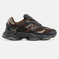 Кросівки New Balance 9060 Brown Black — для спорту та життя, фото 2