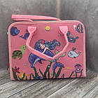 Бізіборд Розвивальна сенсоглядна дошка у формі сумки Рожевий, фото 7