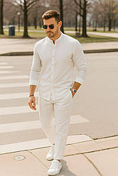 Чоловічий лляний комплект «Classic Linen» – сорочка + штани