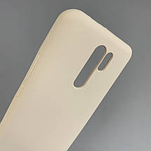 Чохол для Xiaomi Redmi 9 силіконовий кейс чохол з мікрофіброю на телефон сяомі редмі 9 пудровий r4e, фото 4