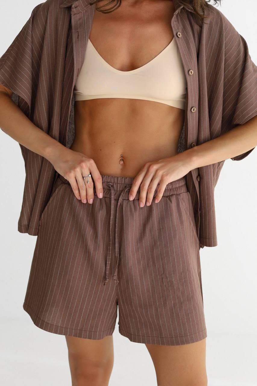 Жіночий літній костюм з льону, фото 1