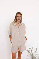 Жіночий літній костюм з льону, фото 4