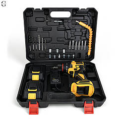 Безщітковий шурупокрут 64V 2 акумулятора 5 ампер та 24 предмета