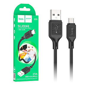 Кабель microUSB Hoco X90 Cool Silicone (2.4A) 1м