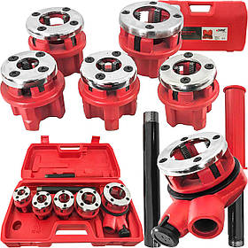 Набір плашок для нарізки різьби на трубах VERKE V07513