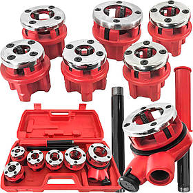 Комплект плашок для нарізки різьби труб VERKE V07514