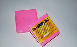 Полімерна глина Пластішка, №0205 світло рожевий флуоресцентний, 75 г