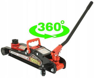 Гідравлічний домкрат з поворотною ручкою VERKE V80101 2.5T