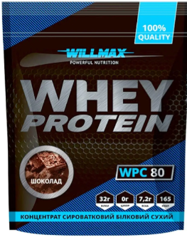 Концентрат сироваткового протеїну Willmax Whey Protein 80 920 г	шоколад