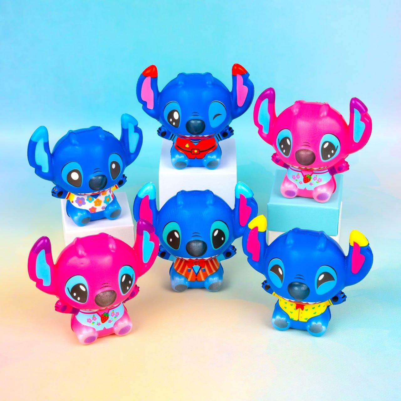 Іграшка антистрес сквіш Стіч, 11 см 12 шт упаковка, фото 1