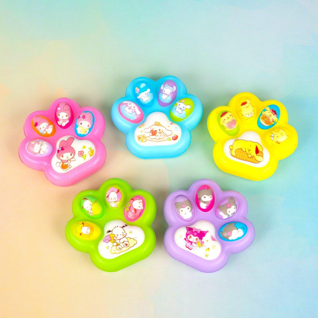 Іграшка антистрес сквіш Лапки №3, 8 см 12 шт упаковка, фото 1