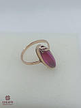 Золота Каблучка зі вставкою рубін, фото 2
