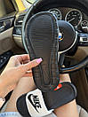 Тапочки жіночі білі Nike Black White (21702), фото 6