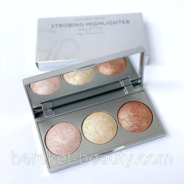 Палетка для стробінгу Golden Rose Strobing Highlighter Palette, фото 1