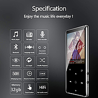 MP3 плеєр Benjie K11 2.4" Bluetooth 5.3 Hi-Fi 32Gb, фото 3