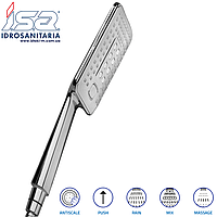 Лійка для душу прямокутна з кнопкою перемикання на 3 режими LINDA 10860 I.S.A. Idrosanitaria S.p.a.