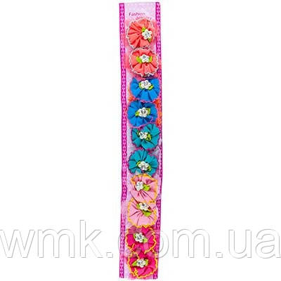 Заколка для волосся качечка квітка перли ціна за упак 10шт 25-1