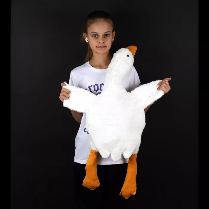 М'яка іграшка Подушка Гусак, 90 см, фото 1