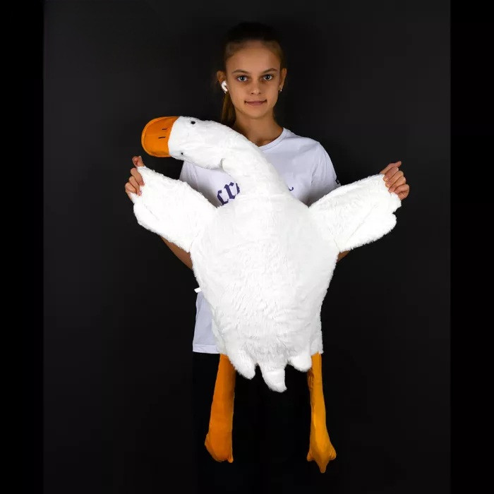 М'яка іграшка Подушка Гусак, 110 см, фото 1