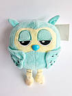 М'яка іграшка маленька Сова зелена, 16х14 см, фото 3