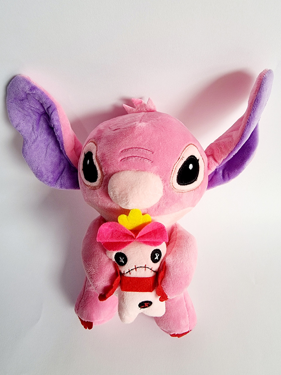 М'яка іграшка Ліло Стіч рожева, 22х15 см, фото 1