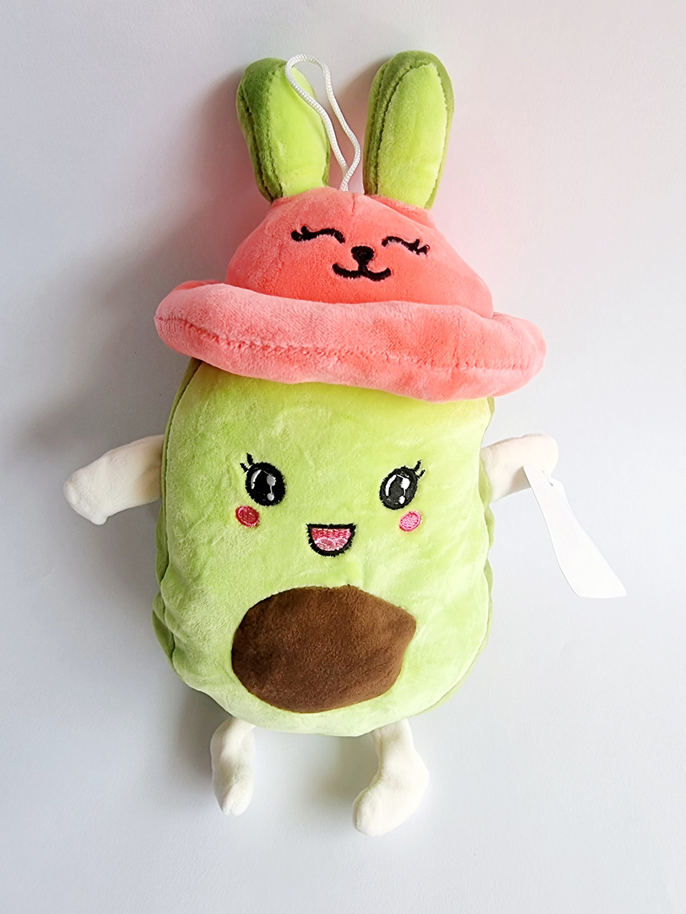 М'яка іграшка Авокадо у рожевому капелюсі, 27 см, фото 1