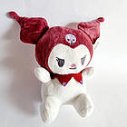 М'яка іграшка Куромі Hello Kitty бордова, 20х16 см, фото 2