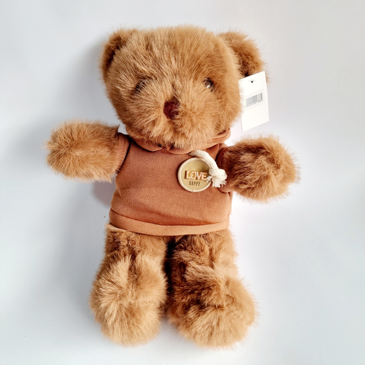 М'яка іграшка Ведмедик у кофті коричневий, 30 см, фото 1