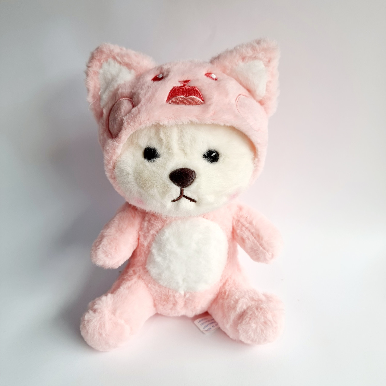 М'яка іграшка Ведмедик у костюмі Котика, 21 см, фото 1